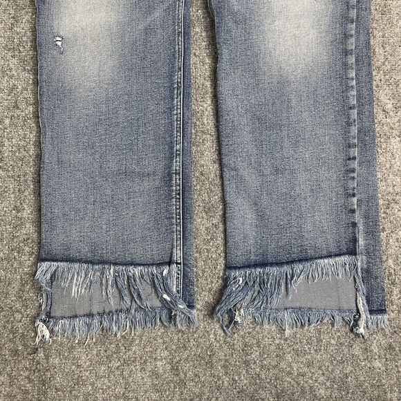 Silver Jeans Womens 29X27 Vintage Ankle High Rise Straight Frayed Hem Distressed - Picture 4 of 10